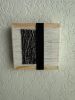 Mini Woven Tile - String Theory- Black and White #1 | Wall Sculpture in Wall Hangings by Mpwovenn Fiber Art by Mindy Pantuso