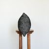 Woven Black Dots with White Lumbar Pillow 13x20 | Pillows by Vantage Design