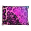 Pink Leopard Smoke Cushion | Pillows by Heirloom Wild by Candace Marquette