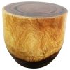 Haussmann® Wood Oval Drum Table 20 in Diameter x 18 in | Coffee Table in Tables by Haussmann®