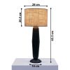 Noirjute Table Lamp | Lamps by Home Blitz. Item made of fabric with metal