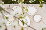 Classic white Leaf plates | Dinnerware by Laima Ceramics. Item made of stoneware
