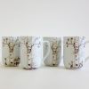 Personalized Ceramic Birch Mug Set – Custom Initials in Heart Design | Work by Rust Designs