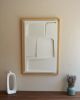 No. 09 Japandi Plaster Wall Relief - Scandinavian Neutral Decor | Wall Sculpture in Wall Hangings by Joseph Aurelius