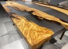 Custom Epoxy Resin River Dining Table | Tables by Tinella Collection. Item made of wood & synthetic compatible with contemporary and art deco style
