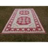 Neutral Soft Colors Large Rug, Muted Wool Rug 6'7'' X 9'9'' | Area Rug in Rugs by Vintage Pillows Store. Item composed of cotton and fiber