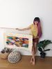 Hand Woven XL Rainbow Wall Hanging Tapesrty | Tapestry in Wall Hangings by Awesome Knots. Item made of wood & cotton compatible with art deco style