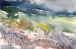 The Remains of Winter | Watercolor Painting in Paintings by Brazen Edwards Artist. Item made of paper