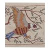 Silk Suzani Hawk Tapestry on the Branch, Pictorial Suzani Wa | Tablecloth in Linens & Bedding by Vintage Pillows Store