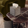 Dual Tone Gray with Suede Room Set | Decorative Objects by Rikan