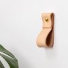 Small Leather Wall Strap [Flat End] | Storage by Keyaiira | leather + fiber | Artist Studio in Santa Rosa. Item composed of leather