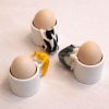 Cat Egg Cup (GREY) – A Playful Ceramic Breakfast Object | 4am Product Design | Dinnerware by 4AM Product Design. Item composed of ceramic