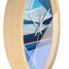 Frost - Mountain Clock Blue 10 Inch | Shilo Ratner | Oil And Acrylic Painting in Paintings by Shilo Ratner
