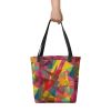 Art Tote Bag - In The Wine Glass - Geometric Abstract | Work by Eman's Gallery