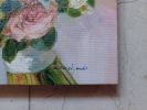 Custom Wedding Bouquet oil painting original on canvas | Oil And Acrylic Painting in Paintings by Natart. Item composed of canvas & synthetic
