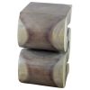 Haussmann® Wood BIG Wave Verve Accent Snake Table 12 x14x20 | Side Table in Tables by Haussmann®