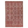 Classic Handwoven Pastel Pale Color Diamond Pattern Turkish | Area Rug in Rugs by Vintage Pillows Store. Item composed of cotton and fiber