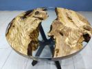 Custom Order 36 Round Olive Epoxy Table-Dining Room Table | Dining Table in Tables by LuxuryEpoxyFurniture. Item made of wood & synthetic