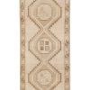 Vintage Hand Knotted Turkish Kurdish Runner 3'10" X 13'8" | Runner Rug in Rugs by Vintage Pillows Store. Item composed of cotton and fiber