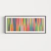 Irregular Narrow Stripe Colour Study Painting, Landscape Ombre | Mixed Media in Paintings by Amelia Coward
