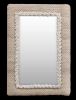 Handwoven Wool Frame Mirror, Modern Boho Wall Decor (20x32 inches) | Decorative Objects by Swiflo