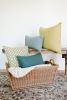 Turquoise Nubby Boucle Lumbar Pillow 11x17.5 | Pillows by Vantage Design