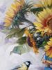 Sunflowers art painting, Yellow flowers canvas painting | Oil And Acrylic Painting in Paintings by Natart. Item made of canvas & synthetic compatible with contemporary style