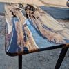 Ultra Clear Epoxy Table | Dining Table in Tables by Ironscustomwood. Item composed of wood and metal