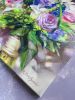 Bridal flowers bouquet canvas painting, Romantic memory | Oil And Acrylic Painting in Paintings by Natart. Item made of canvas with synthetic