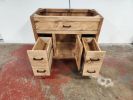 MODEL 1091 - Custom Single Sink Vanity | Countertop in Furniture by Limitless Woodworking. Item composed of maple wood compatible with mid century modern and contemporary style