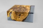 Waterfall Custom Epoxy Coffee Table - Epoxy Side Table | Tables by TigerWoodAtelier. Item composed of wood compatible with minimalism and contemporary style