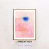 Mid Century Modern Wall Art Print, Abstract Pink Artwork | Prints by Capricorn Press. Item composed of paper in minimalism or mid century modern style