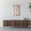 Unique Textured Relief Artwork - Sculptural Painting - Sandy White Decor - 3D Wall Art - Handmade Housewarming Gift - Wabi Sabi Interior | Wall Sculpture in Wall Hangings by Vaiva Art Atelier