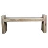 Haussmann® Teak Block Bench 48 x 12 x 19 inch High KD | Benches & Ottomans by Haussmann®