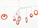 Fun Mobile For Any Room - Circles and Rings - Kinetic | Wall Hangings by Skysetter Designs. Item composed of metal in modern style