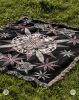IVI Cannabis and Poppy Floral Jacquard Woven Blanket | Linens & Bedding by Sean Martorana. Item made of cotton