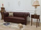 Noisettier, English Style , Dark Brown ,  Synthetic Leather | Couch in Couches & Sofas by Art De Vie Furniture