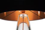 SERAFINA Lamp · Clear+Charcoal+Copper | Table Lamp in Lamps by LUMi Collection. Item made of copper with glass