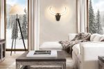 Bull Skull wall light | Sconces by Next Level Lighting. Item composed of wood and metal