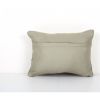 White Hemp Kilim Lumbar Pillow, Tribal Vintage Kilim Pillow, | Cushion in Pillows by Vintage Pillows Store