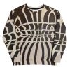 Unisex Sweatshirt - Optical Web - Black & White Illusion Art | Work by Eman's Gallery