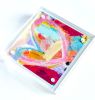 Acrylic Block Heart Painting: Loud Love (No. 7 of 10) | Mixed Media in Paintings by carrie song