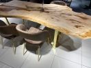Ash Wood Table - Live Edge Wood Table - Custom Table | Dining Table in Tables by Tinella Collection. Item composed of wood and steel in mid century modern or contemporary style