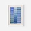 Blue Stripe Colour Study Painting | Collage in Paintings by Amelia Coward