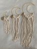 Macrame Moons | Macrame Wall Hanging in Wall Hangings by Rosie the Wanderer. Item composed of cotton and fiber