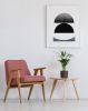 Minimalist Abstract Geometric Scandinavian Art, Large Black | Prints by Capricorn Press. Item made of paper compatible with boho and minimalism style