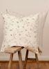 Silver Grey & White Deco Embroidered Pattern Woven on Cream | Pillow in Pillows by Vantage Design