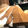 Epoxy Dining White Resin Table | Dining Table in Tables by Ironscustomwood. Item composed of walnut