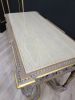 Louis XVI Console Table / Powdered  Gold Leaf Hand Carved Fr | Tables by Art De Vie Furniture