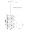 Alan Mizrahi KA1930 Smoke Crystal Maxi Crescent | Sconces by Alan Mizrahi Lighting Design